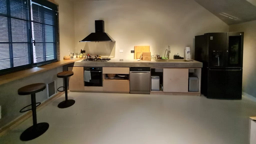 Cucina in microcemento
