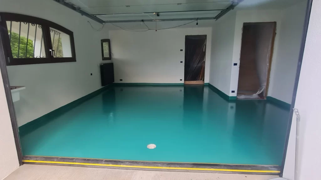 garage in resina a abetone resistente alle dilatazioni termiche
